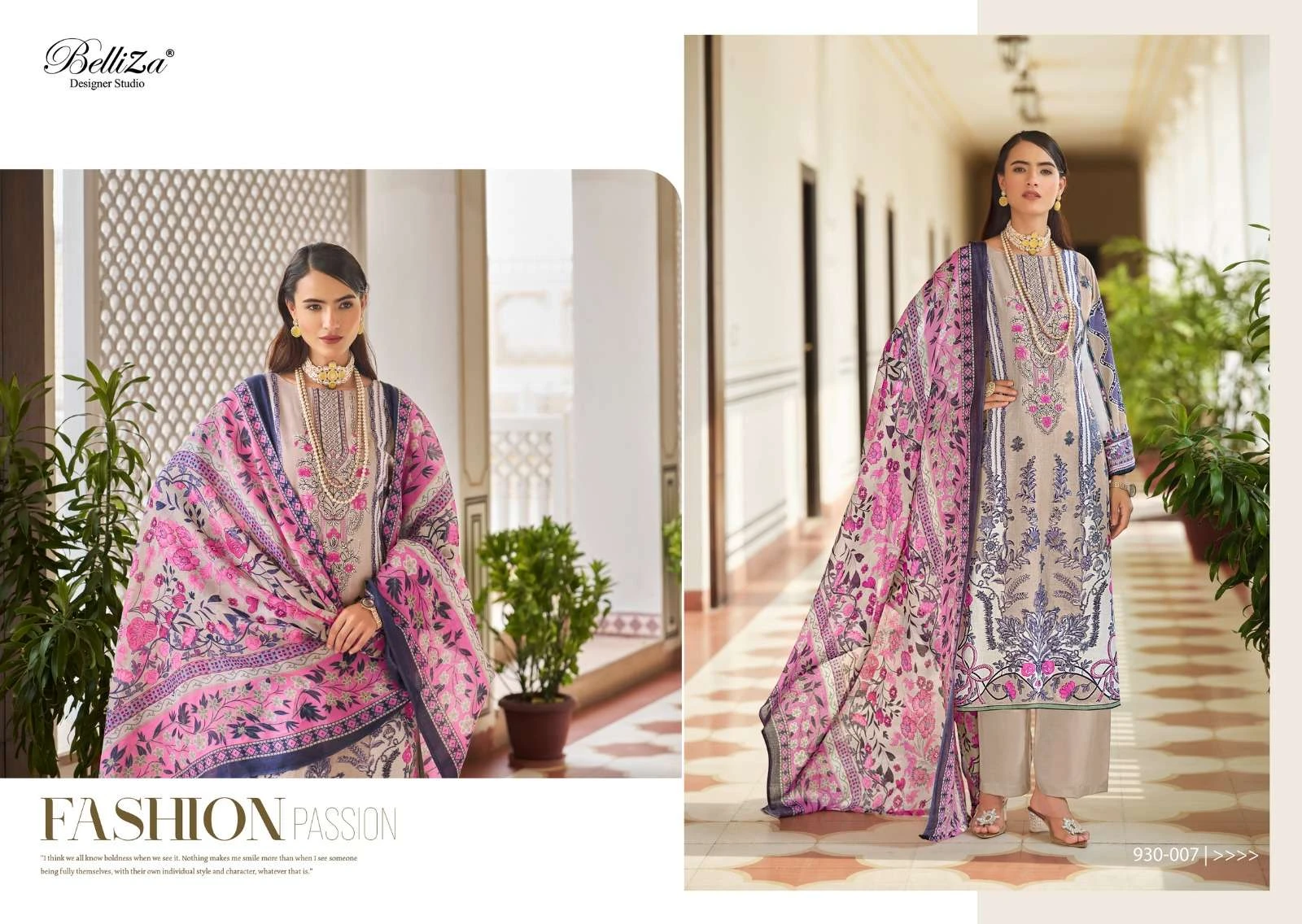 Belliza Designer Naira Vol 57 Cotton Print Wholesale Pakistani Printed Salwar Suit Catalog — Wholesale Salwar Suits, Belliza Designer wholesale from Surat - Gallery Image 3